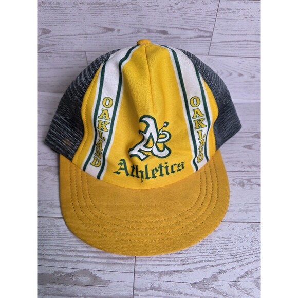 Vintage Oakland Athletics A's Trucker Mesh MLB Baseball Cap - Picture 1 of 4